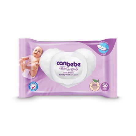Canbebe Kremsi Dokunuş Islak Havlu 56'lı