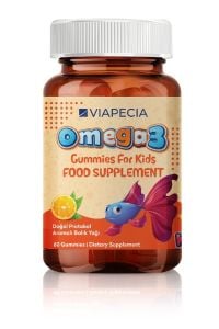 Viapecia Çocuklar İçin Portakal Aromalı Omega 3 Jelibonlar 60'lı
