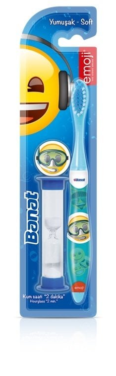 Banat Dis Fircasi Emoji Cocuk Kum Saatli Soft