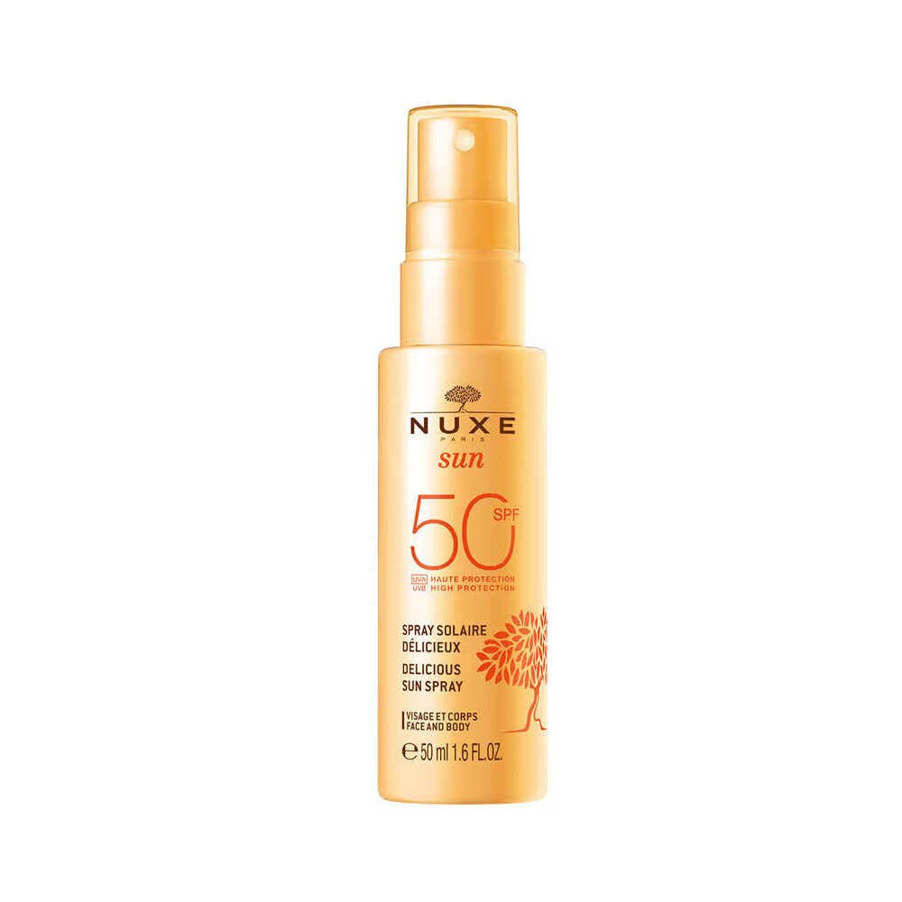 Nuxe Sun SPF50+ Delicious Sun Sprey Güneş Koruyucu Yüz ve Vücut Spreyi 50 ml