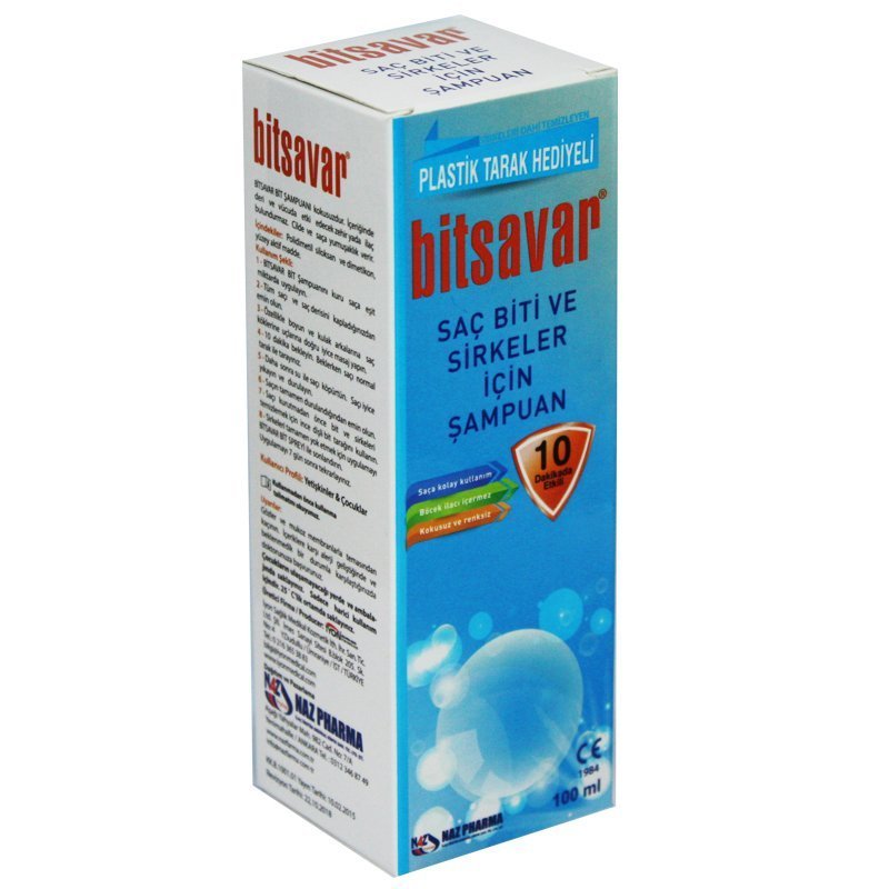 Bitsavar Şampuan 100 ml- Plastik Tarak Hediyeli