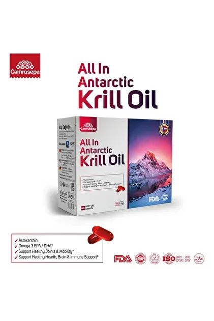 Camrusepa All In Antarctic Kril Oil 1000 mg 60 Softjel Kapsül