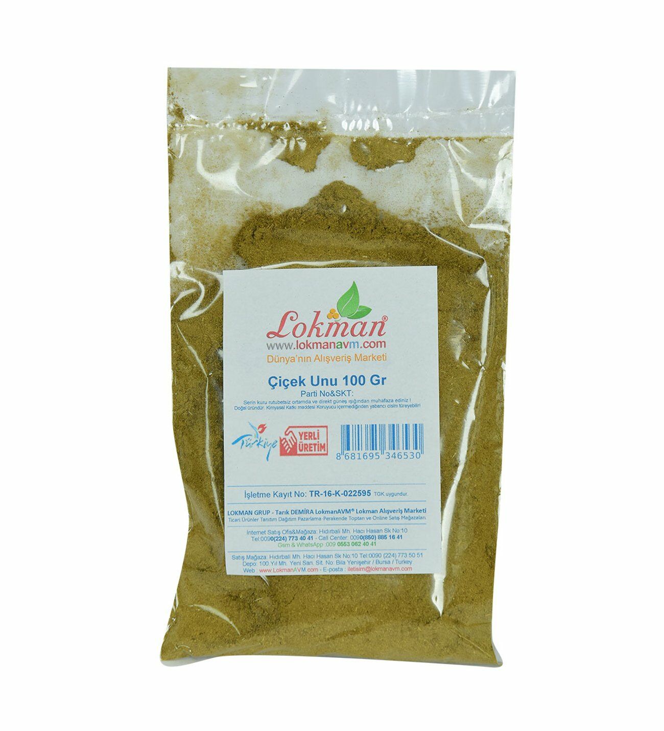 Lokmanavm Çiçek Unu 100 gr Paket