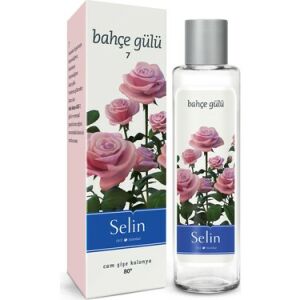 Selin Cam Şişe Kolonya Bahçe Gülü 180 ml - 12 Adet
