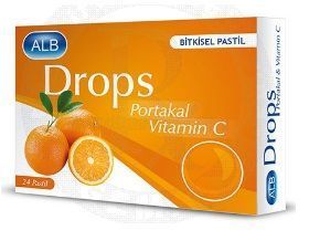 Alb Portakal Vitamin C 24 Pastil