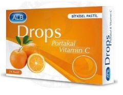 Alb Portakal Vitamin C 24 Pastil