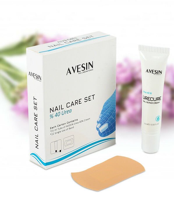 Avesin Tırnak Bakım Seti - Krem 15 ml + Bant 22'li