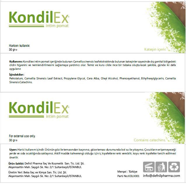 Kondılex Intım Pomad 30 Gr
