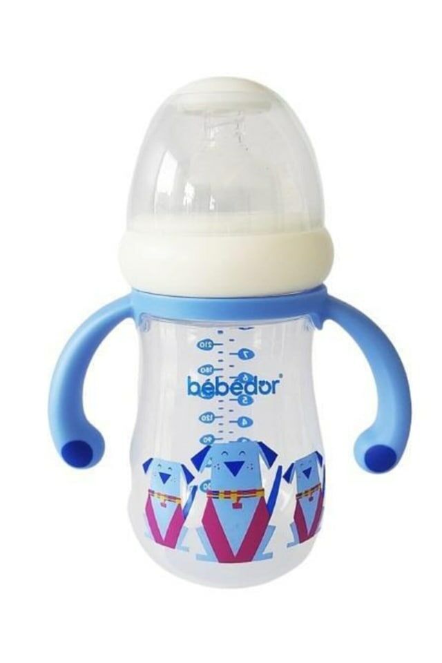 Bebedor 99322 Geniş Ağızlı Kulplu PP Biberon 240 ml