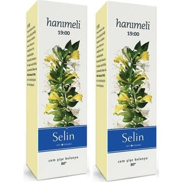 Selin Hanımeli Kolonya Cam Şişe 180 ml - 2 Adet