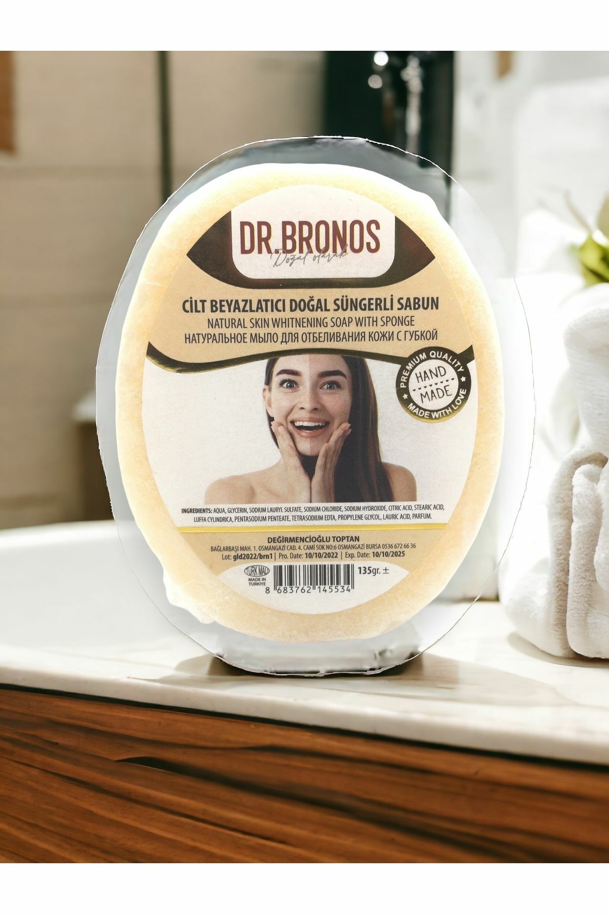 Dr. Bronos Cilt Beyazlatma Süngerli Sabun