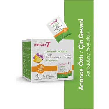 Hintabs7 Astragalus Bromelain Detox Çayı 1,5 gr x 20 Adet - 20 Kutu