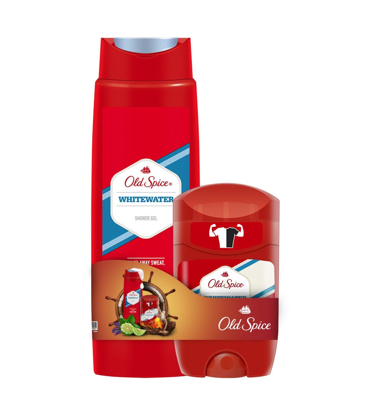 Old Spice Whitewater Shower Gel 250 ml + Stick Deodorant 50 ml
