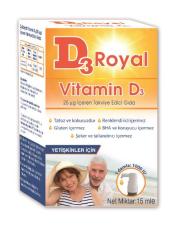 D3 Royal Vitamin D3 1000 iu 15 ml Damla