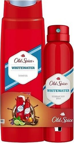 Old Spice Whitewater Shower Gel 250 ml + Sprey Deodorant 150 ml