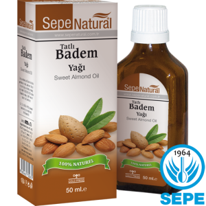 Tatlı Badem Yağı 50 ml %100 Saf Soğuk Sıkım Badem Yağı