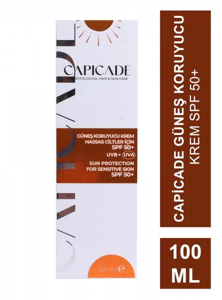 Capicade Güneş Kremi Spf50+ Hassas Ciltler İçin 100ml