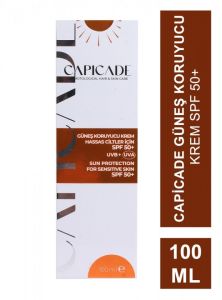 Capicade Güneş Kremi Spf50+ Hassas Ciltler İçin 100ml