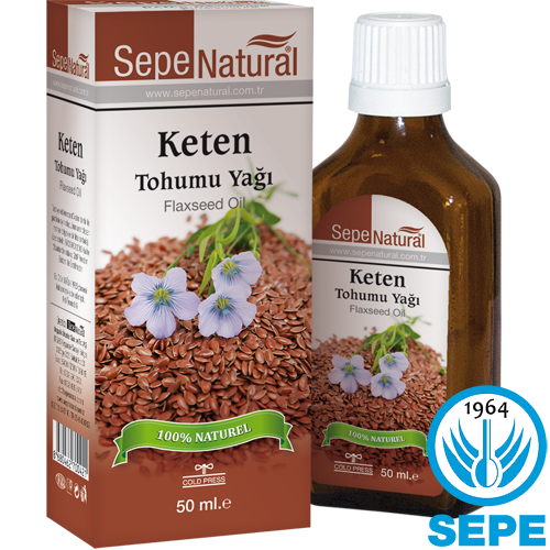 Keten Tohumu Yağı 50 ml %100 Saf Soğuk Sıkım Flaxseed Oil