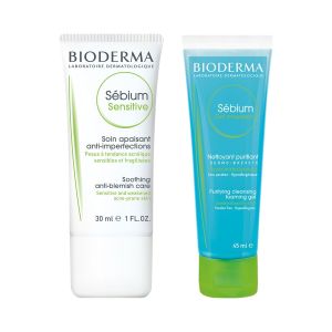 Bioderma Sebium Sensitive Cream 30 ml + Sebium Foaming Gel 45 ml