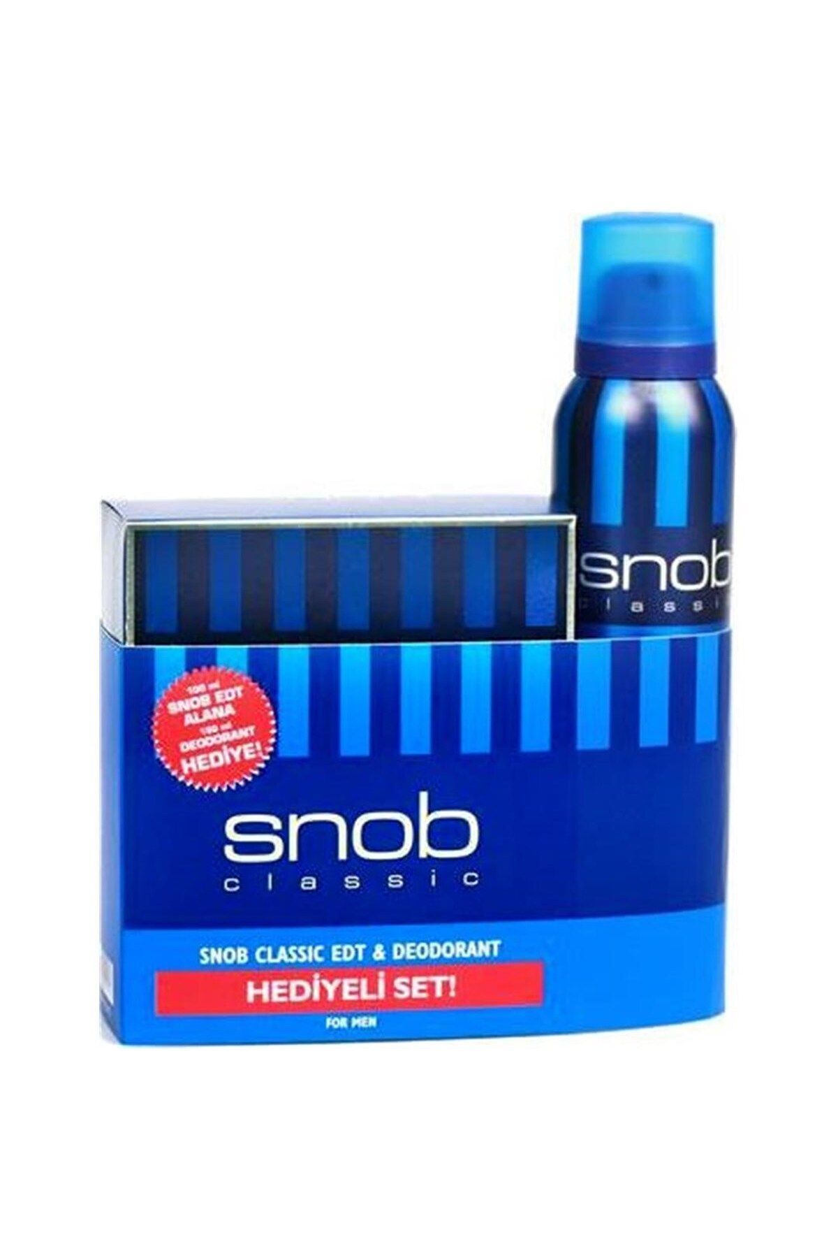 Snob Classic Erkek Parfüm EDT 100 ml + Deodorant 150 ml
