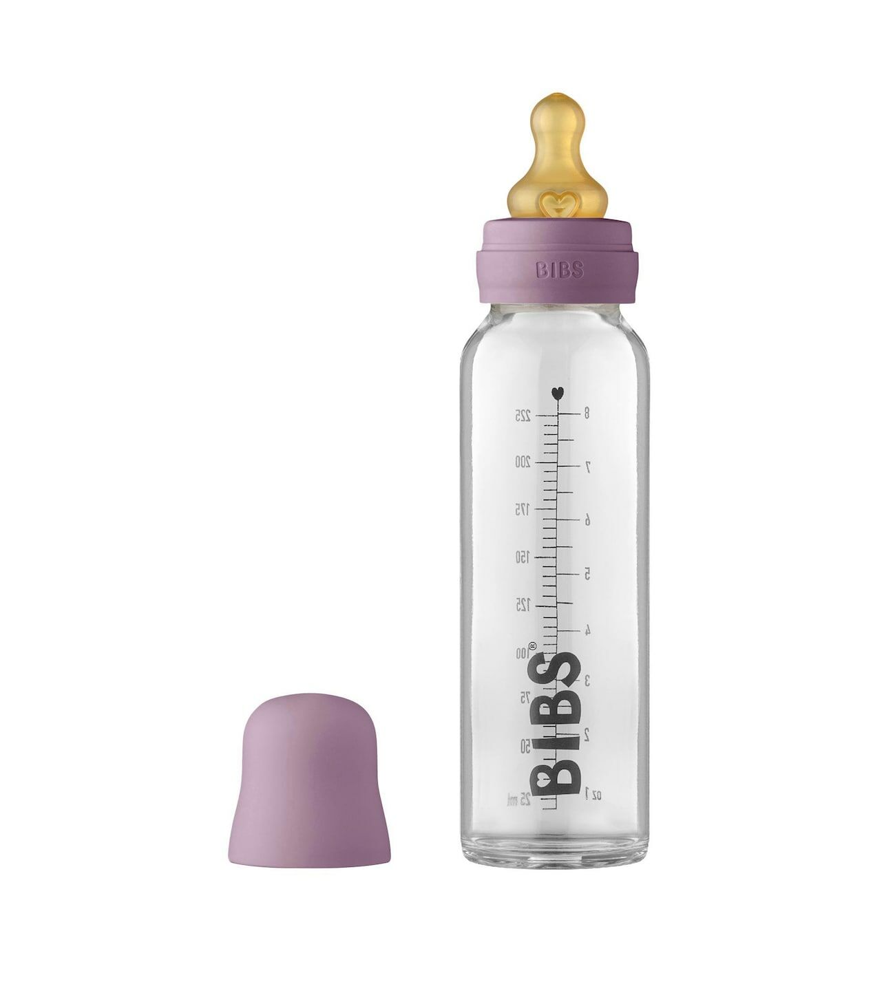Bibs Baby Bottle Complete Set Biberon 225 ml - Mauve