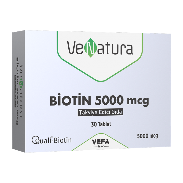 VeNatura Biotin 5000 mcg 30 Tablet Takviye Edici Gıda