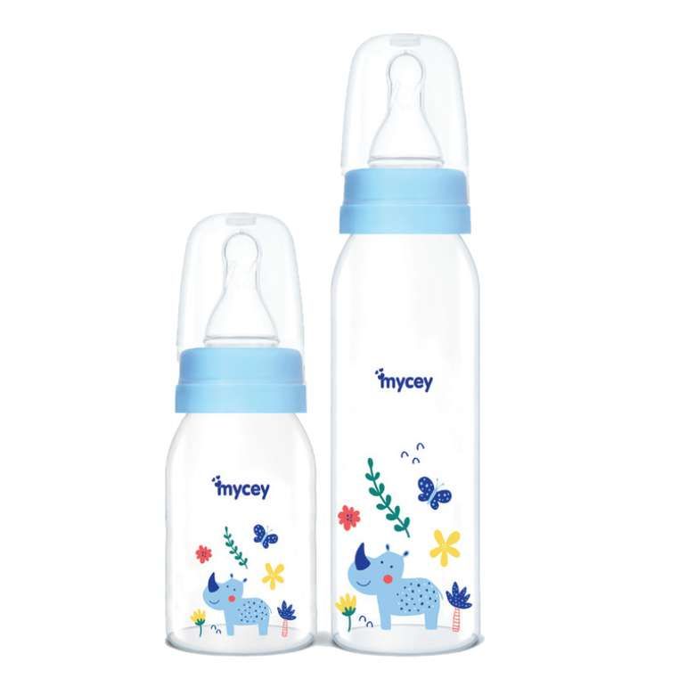 Mycey Cam Biberon Seti 0+ Ay 250+125 ml 2'li - Mavi