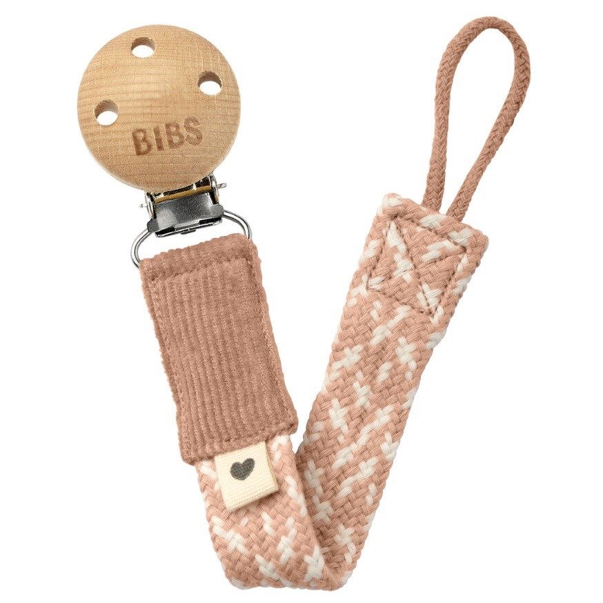 Bibs Paci Braid Emzik Askısı - Blush / Ivory