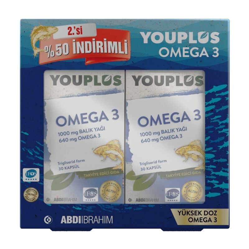 YOUPLUS OMEGA KOFRE 2 SI %50 30 KAPSUL