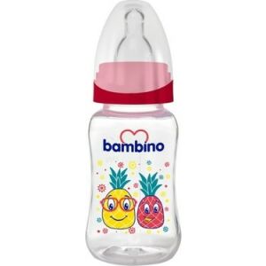 Bambino Blister B026 Oval PP Biberon 150 ml - Kırmızı