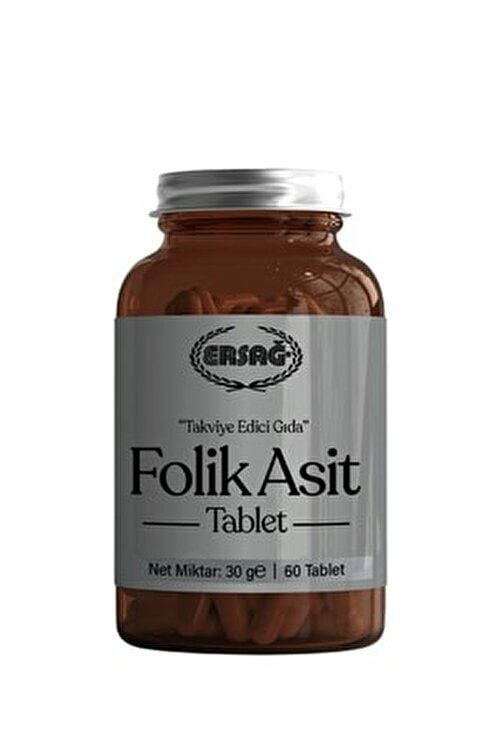 Ersağ Folik Asit 60 Kapsül