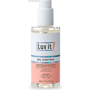Luv It Sebum Dengeleyici Yüz Temizleme Jeli Karma ve Yağlı Ciltler 200 ml