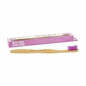 Humble Brush Bambu Diş Fırçası Mor Orta