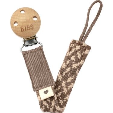 Bibs Paci Braid Emzik Askısı - Dark Oak / Vanilla