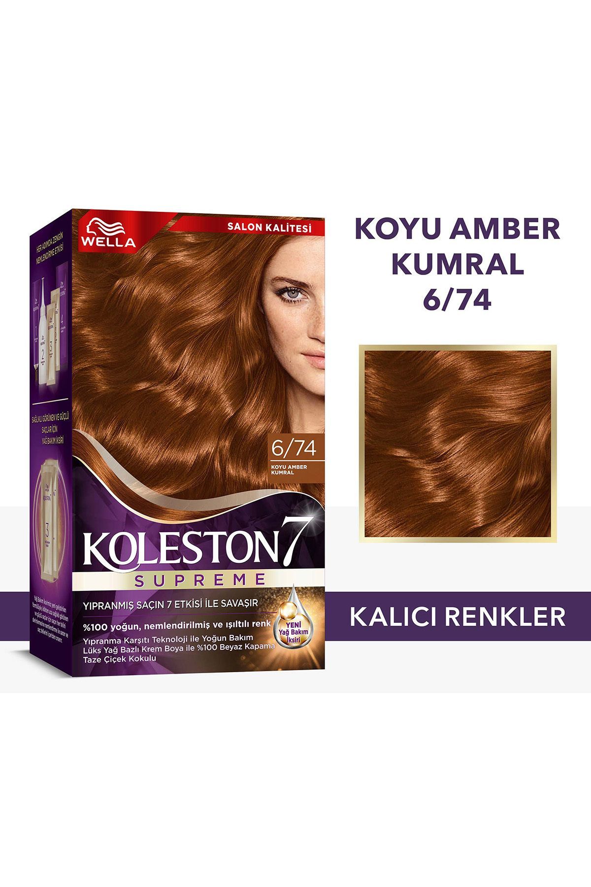 Koleston Supreme Saç Boyası 6/74 Koyu Amber Kumral