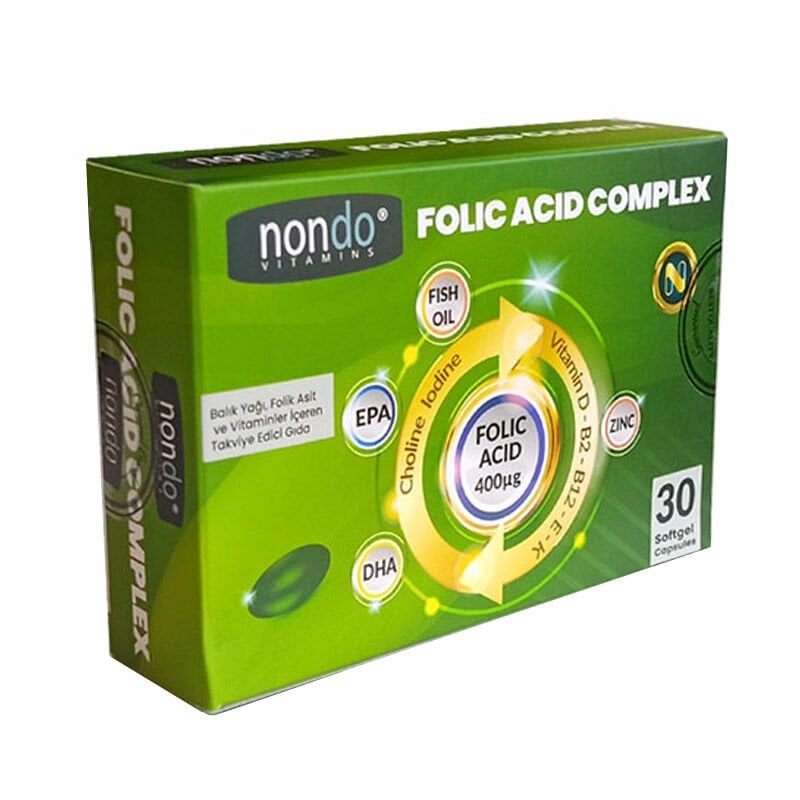 Nondo Folic Asit Complex 30 Kapsül