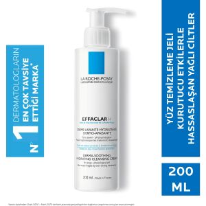 La Roche Posay Effaclar H Krem 40 ml + La Roche Posay Effaclar H Jel 200 ml
