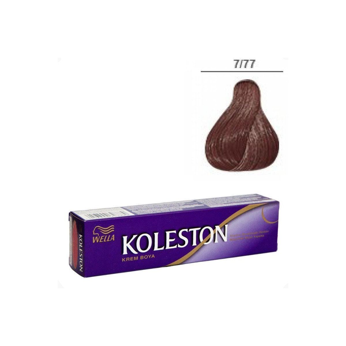 Wella Koleston Single Tüp Boya Işıltılı Kahve 7/77
