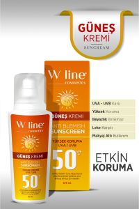 Wline Güneş Kremi Leke Karşıtı SPF50+ 125 ml