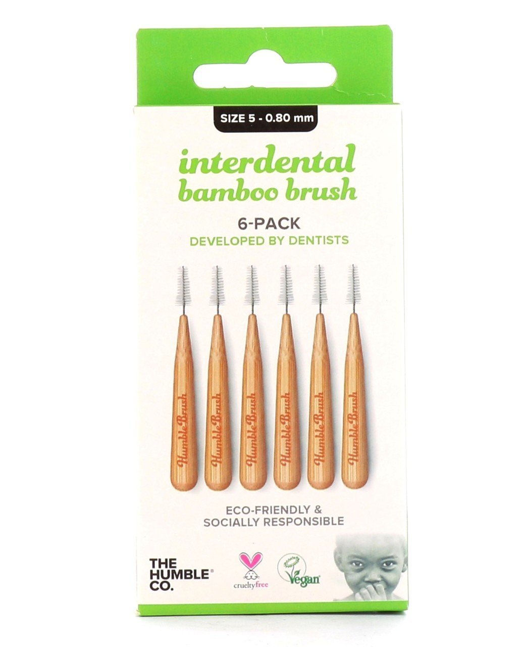 Humble Brush Bambu Diş Arası Fırçası 0.80mm 6 Adet