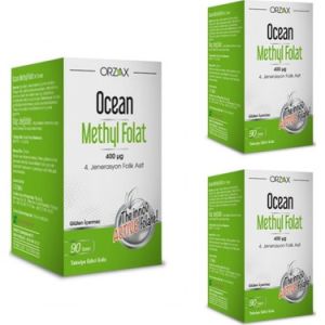 Ocean Methyl Folat 400 mcg 30 Tablet - 3 Adet