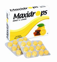 MAXIDROPS BAL LIMON 24 PASTIL