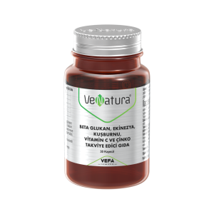 VeNatura Beta Glukan, Ekinezya, Kuşburnu, Vitamin C ve Çinko 30 Kapsül
