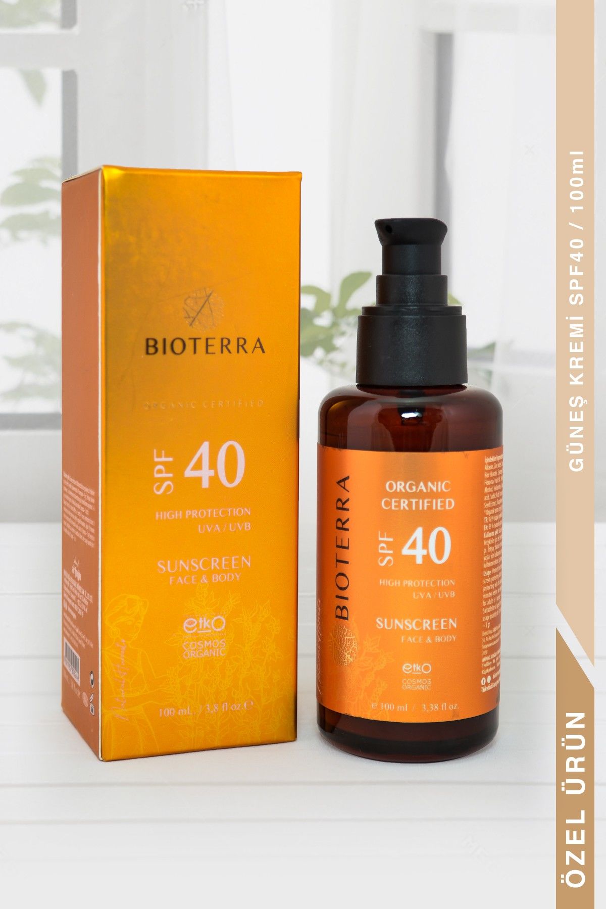 Bioterra Organik Sunscreen SPF40 Güneş Kremi 100 ml