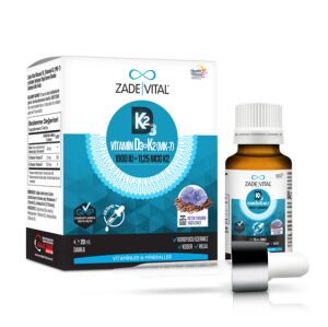 Zade Vital Vitamin D3+K2 1000 IU 20 ml Damla