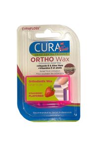 Curafloss Orto Wax Diş Mumu Strawberry Aromalı