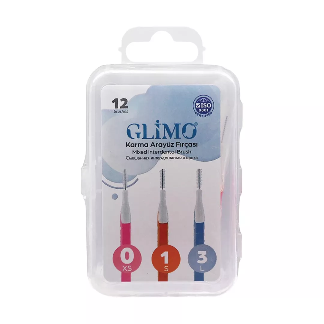 Glimo Karma Açılı Arayüz Fırçası 12'li