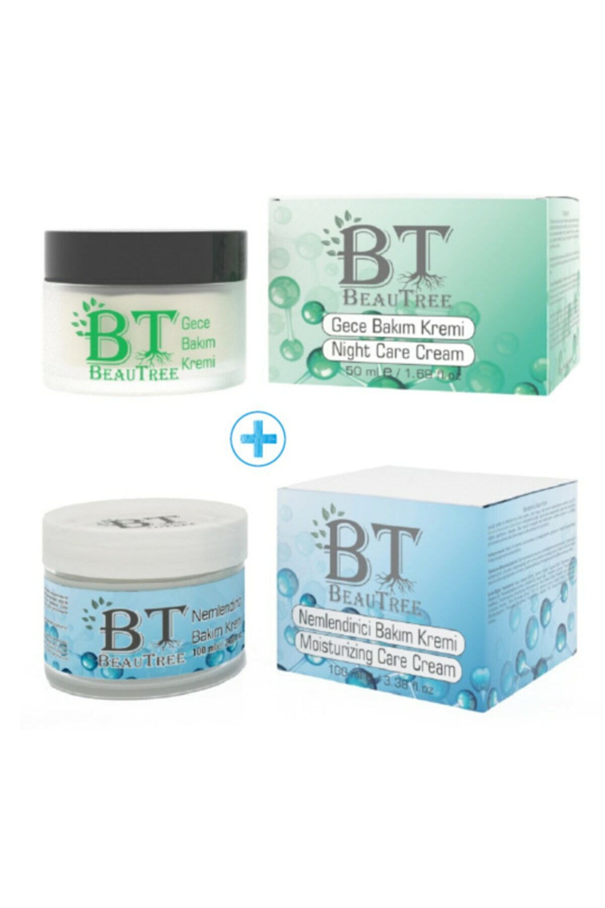 Beautree Nemlendirici Krem 100 ml + Beautree Gece Bakım Kremi 50 ml