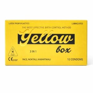 PREZERVATIF BOX YELLOW 1 DZ KLASIK TEKLI